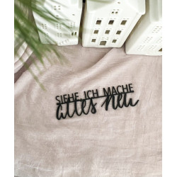 Metallschriftzug "Siehe, ich mache alles neu"