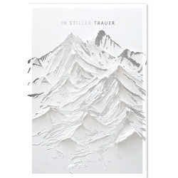 Faltkarte Trauer - In stiller Trauer (Berge)