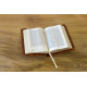 Pocketbibel, Leder Unique Toffee braun, Goldschnitt