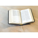 Pocketbibel, Rindleder, schwarz, Goldschnitt