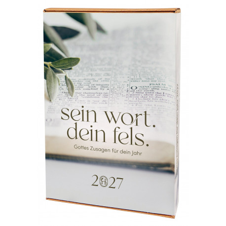 Sein Wort. Dein Fels. 2027 (mit Holzaufsteller)