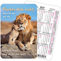 Spielkartenkalender: Jahreslosung Motiv Löwen