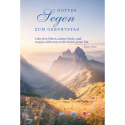 Faltkarte zum Geburtstag - Lobe den Herrn, meine Seele
