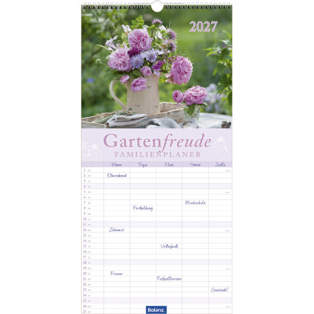 Gartenfreude - Familienplaner 2027